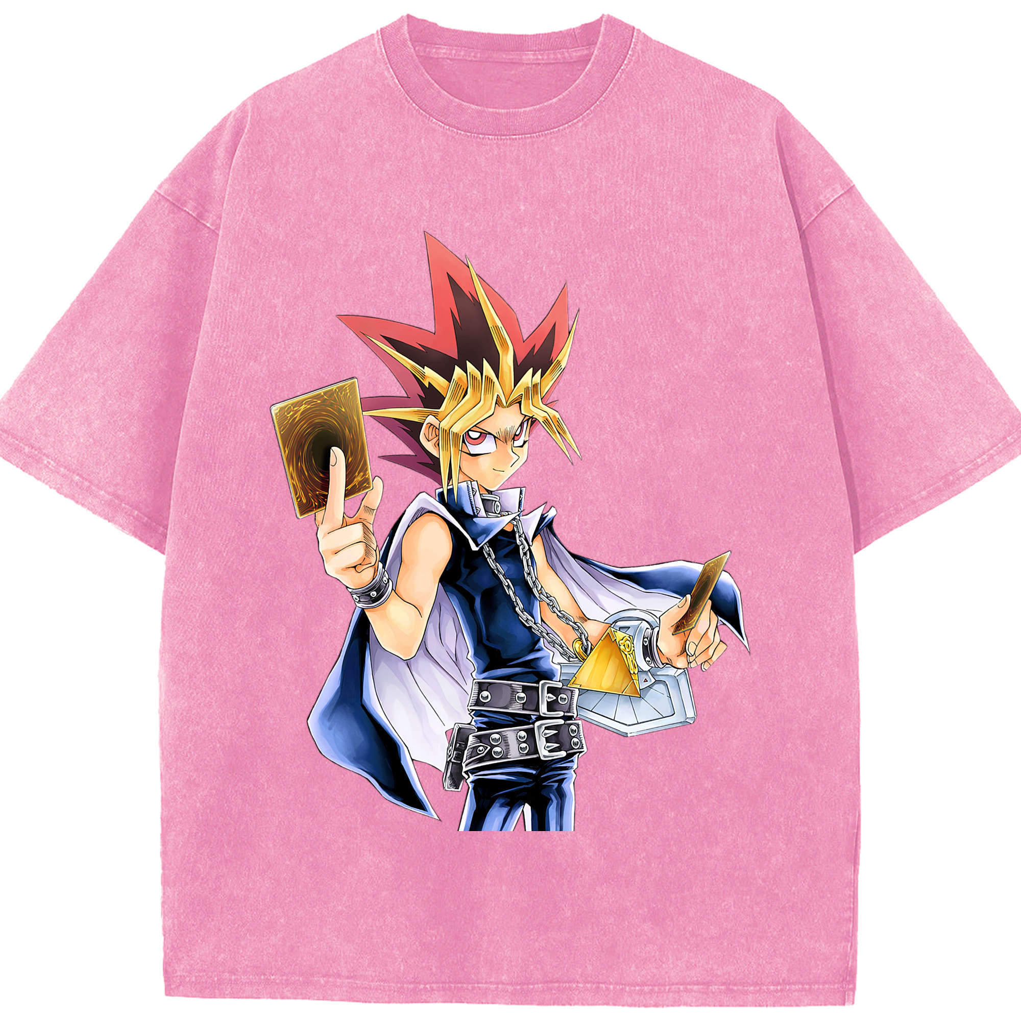 （画像用） 遊☆戯☆王 Yu-Gi-Oh! 綿100% ヴィンテージ風 半袖Tシャツ（フロントプリント）